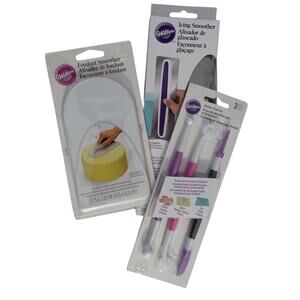 Wilton Cake Decorating Lot Fondant Smoother Icing Smoother Starter Tools Set